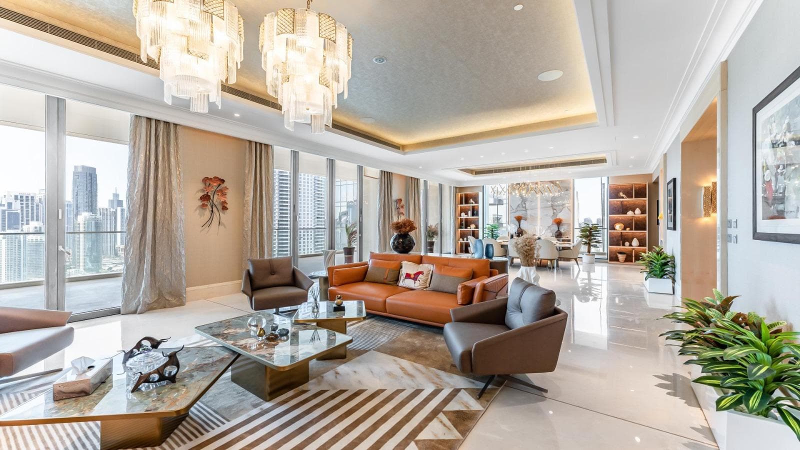 Downtown Dubai penthouse with direct Burj Khalifa outlook