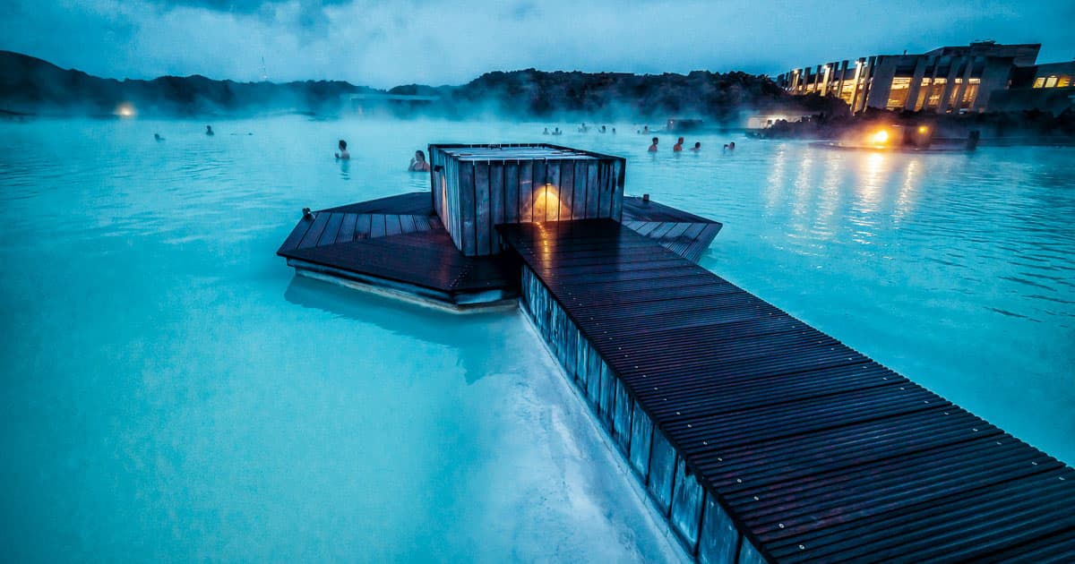 In-water Spa at Retreat Hotel at Blue Lagoon