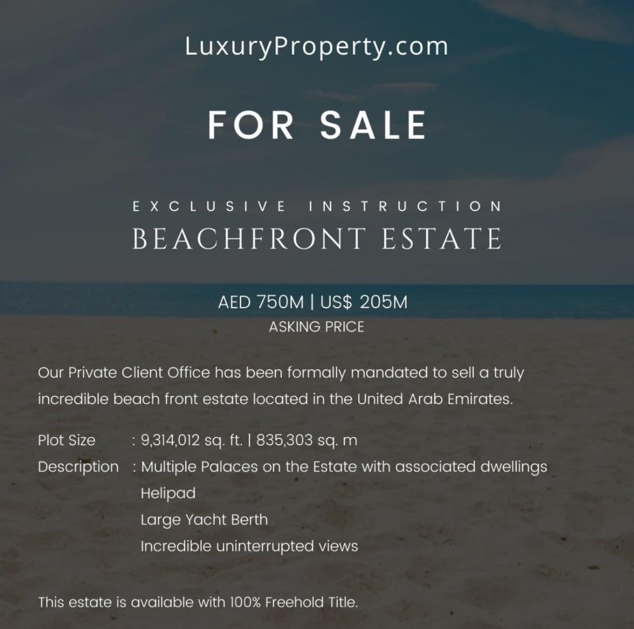Beachfront Estate