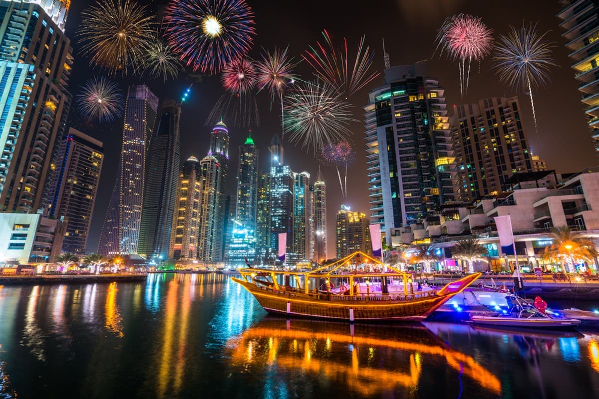 Dubai Marina Fireworks