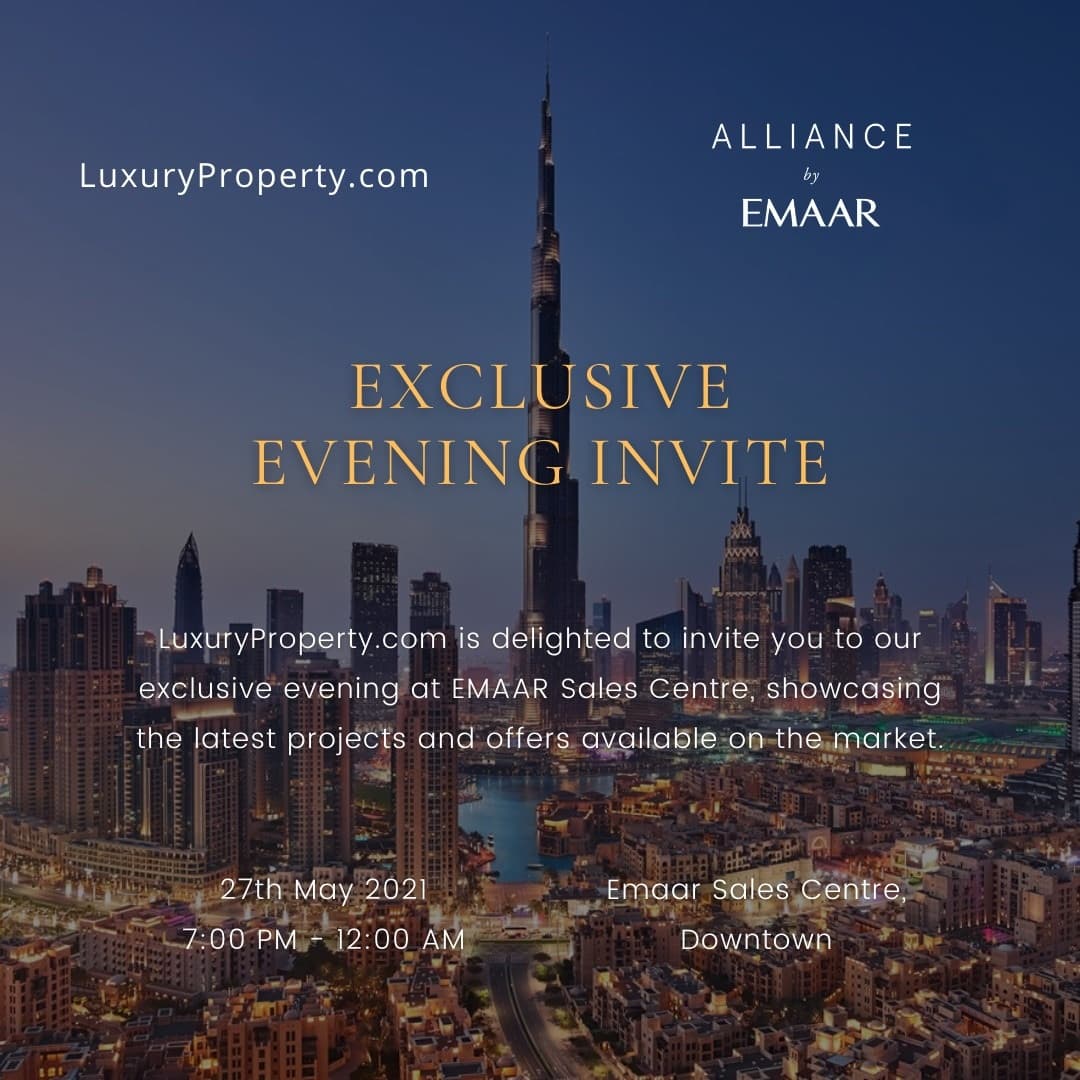 Exclusive Evening Invite - Alliance by Emaar