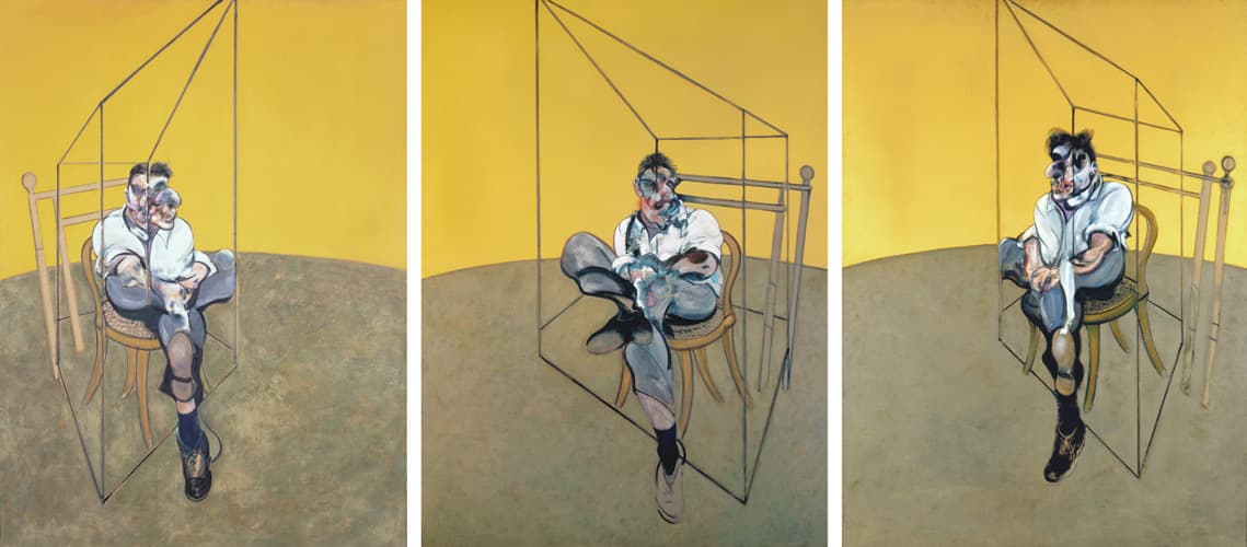 Three Studies of Lucian Freud