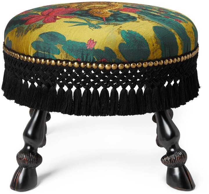 Gucci Dragonfish Jacquard Stool