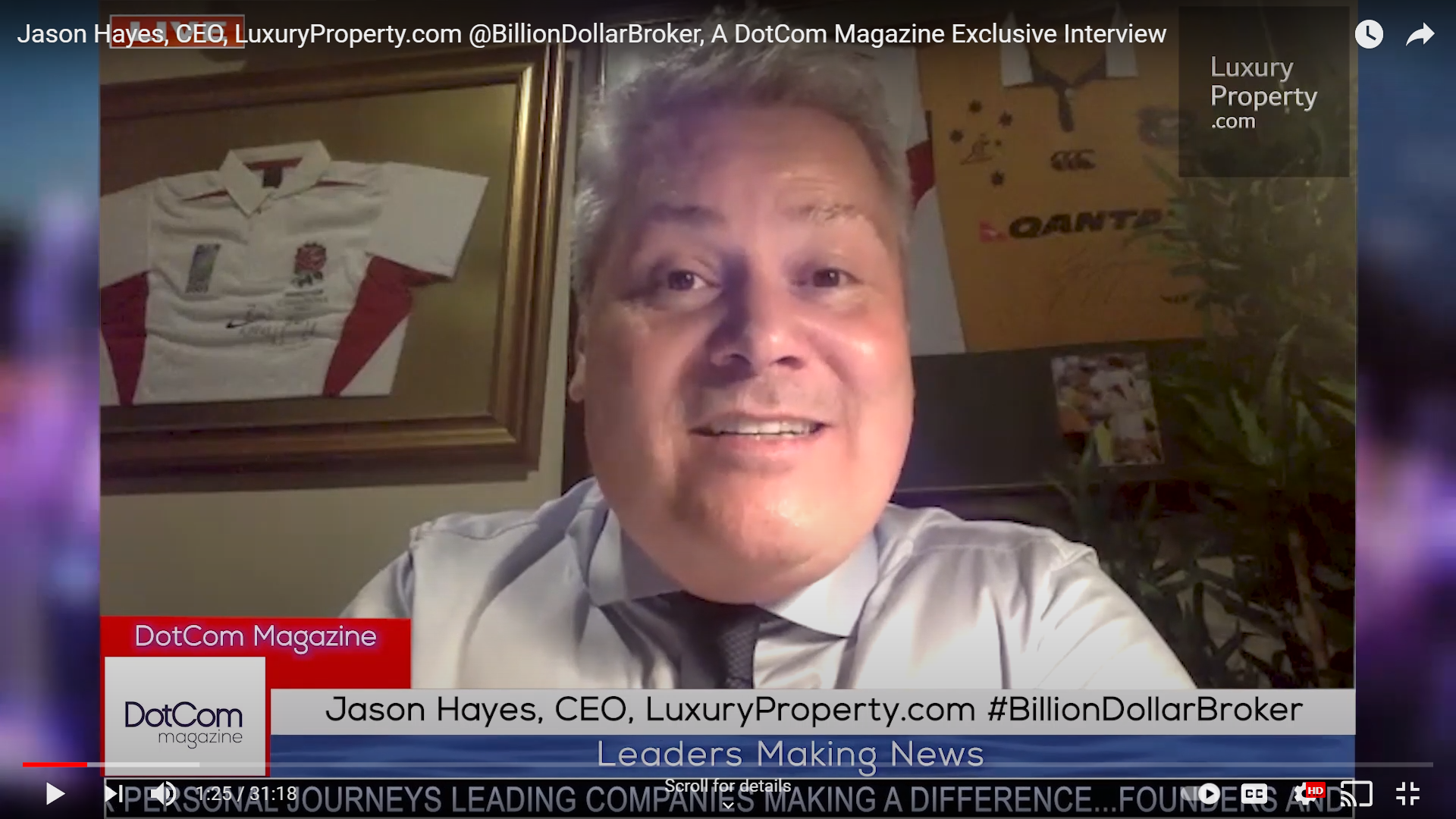 EIN News: Jason Hayes, Real Estate Expert, Zoom Interviewed for The DotCom Magazine