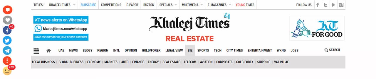 Khaleej Times: House Sells for Dh74m; Here are Dubai's Most Expensive Areas