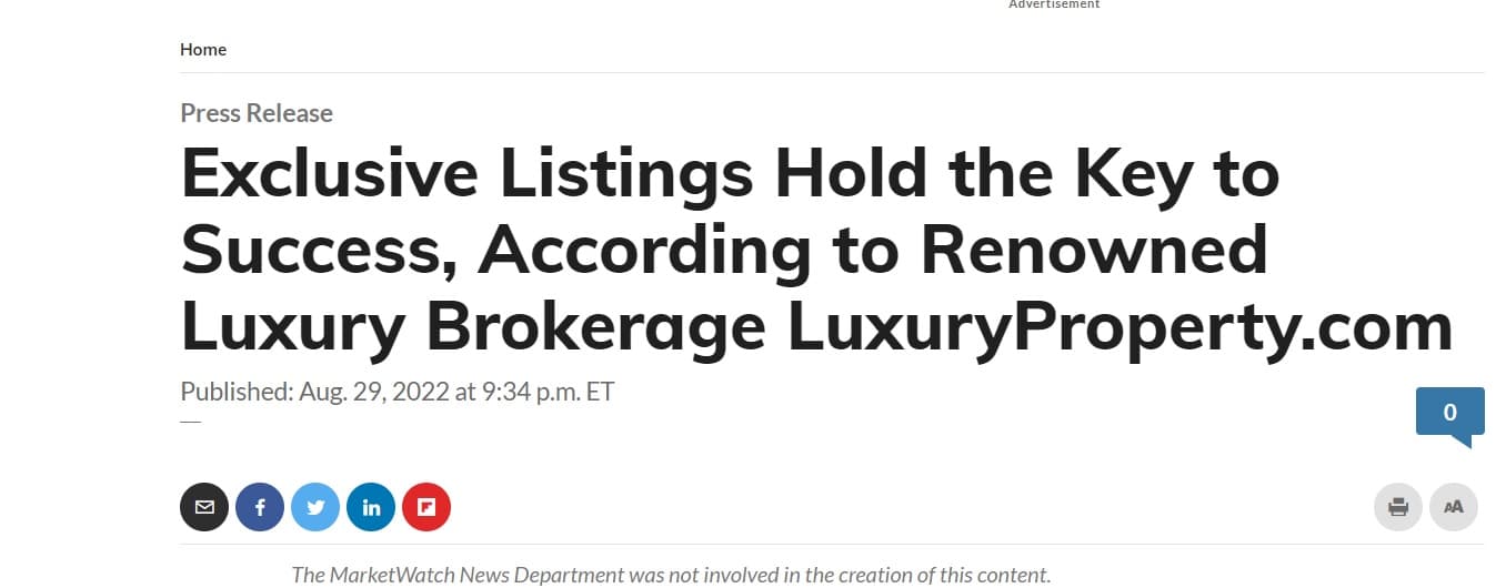 Luxury Brokerage