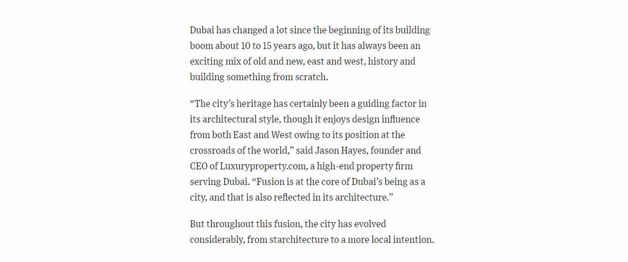 An Architecture Tour of Dubai's Design Marvel