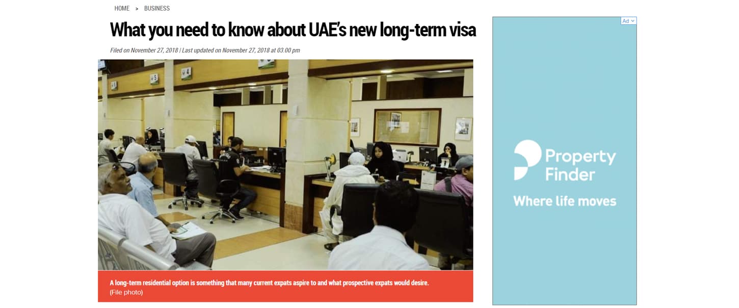 UAE’s new long-term visa