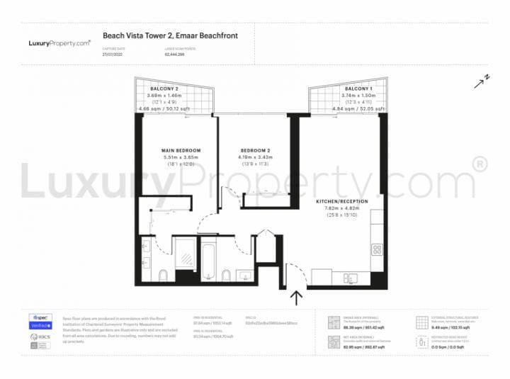 2 Bedroom Apartment For Rent Emaar Beachfront Lp14016 2abe5ba4c8718e00.jpg