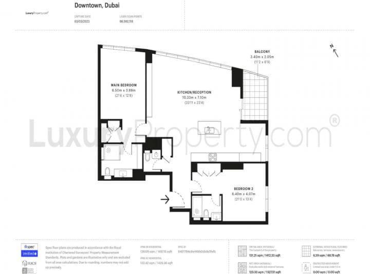 2 Bedroom Apartment For Rent The Residences Lp18765 267c20f2b7986400.jpg