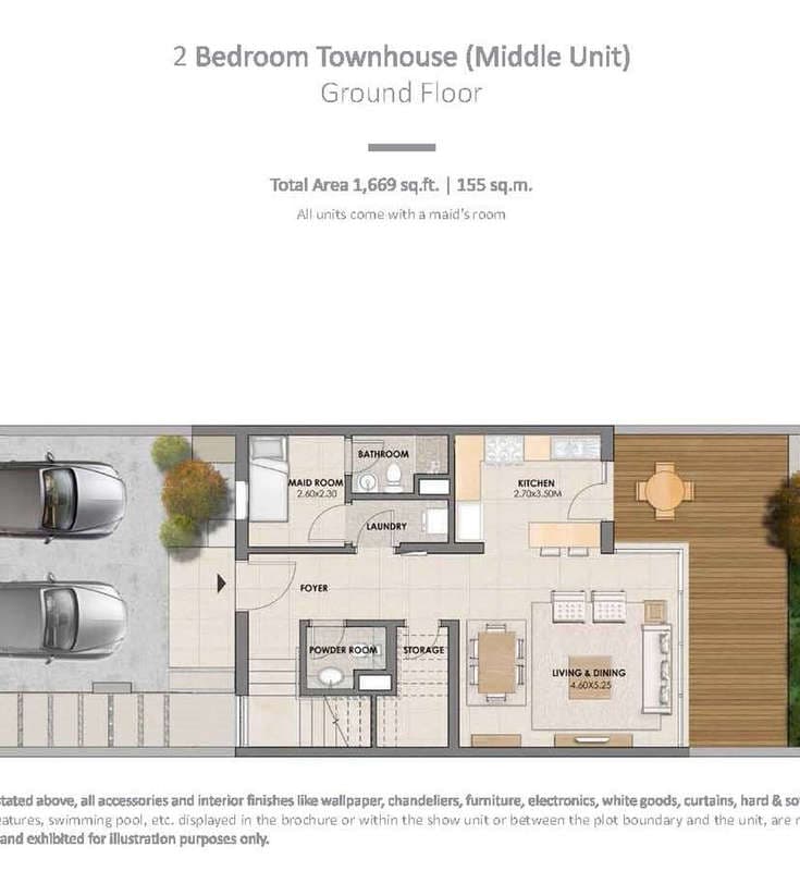 2 Bedroom Townhouse For Rent Arabella Townhouses Lp04344 9299789d31b2e80.jpg