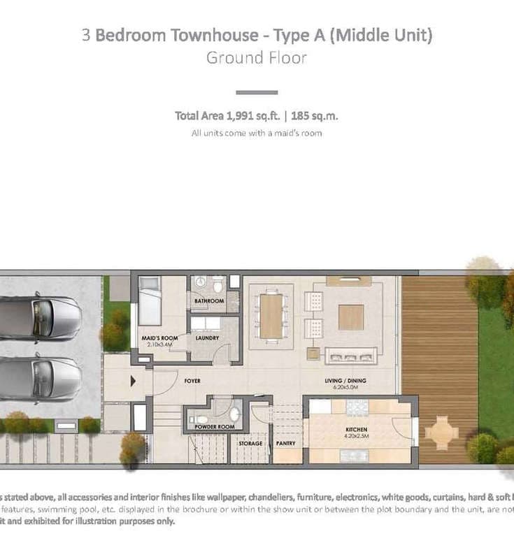 3 Bedroom Townhouse For Rent Arabella Townhouses Lp04465 2616981ae0235200.jpg