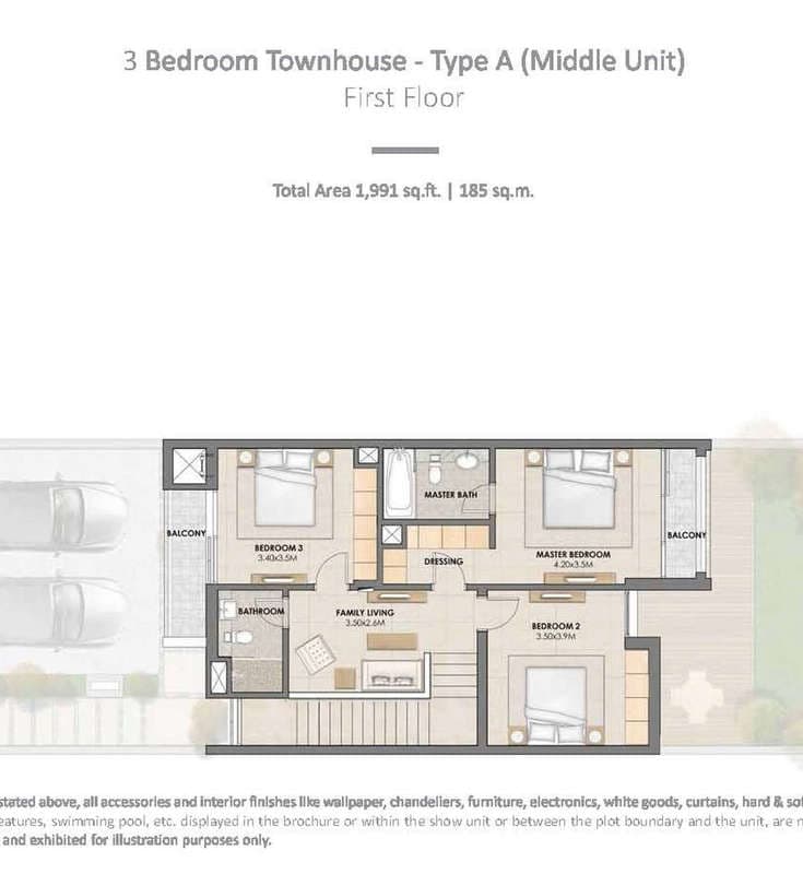 3 Bedroom Townhouse For Rent Arabella Townhouses Lp04465 C4397fcc0794b80.jpg